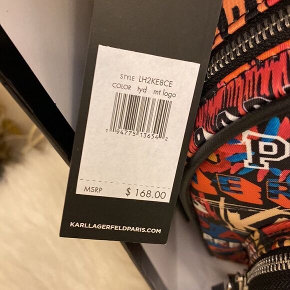 NWT Karl Lagerfeld Paris Cara Mini Backpack w/ Giftbox - Picture 9 of 14